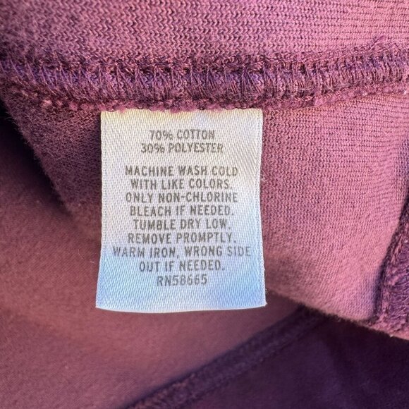 Norsport Vintage 90s Womens Purple Velour Tracksuit Set Jacket & Pants Petite M - Picture 10 of 12